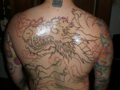 dragon back tattoo. Japanese Dragon Tattoo - Back