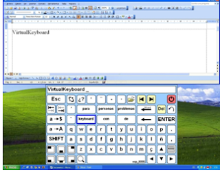 Captura de pantalla de Virtual Keyboard