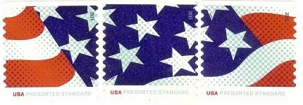 Stars and Stripes stamp in three designs