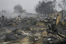 boko haram burn down military base