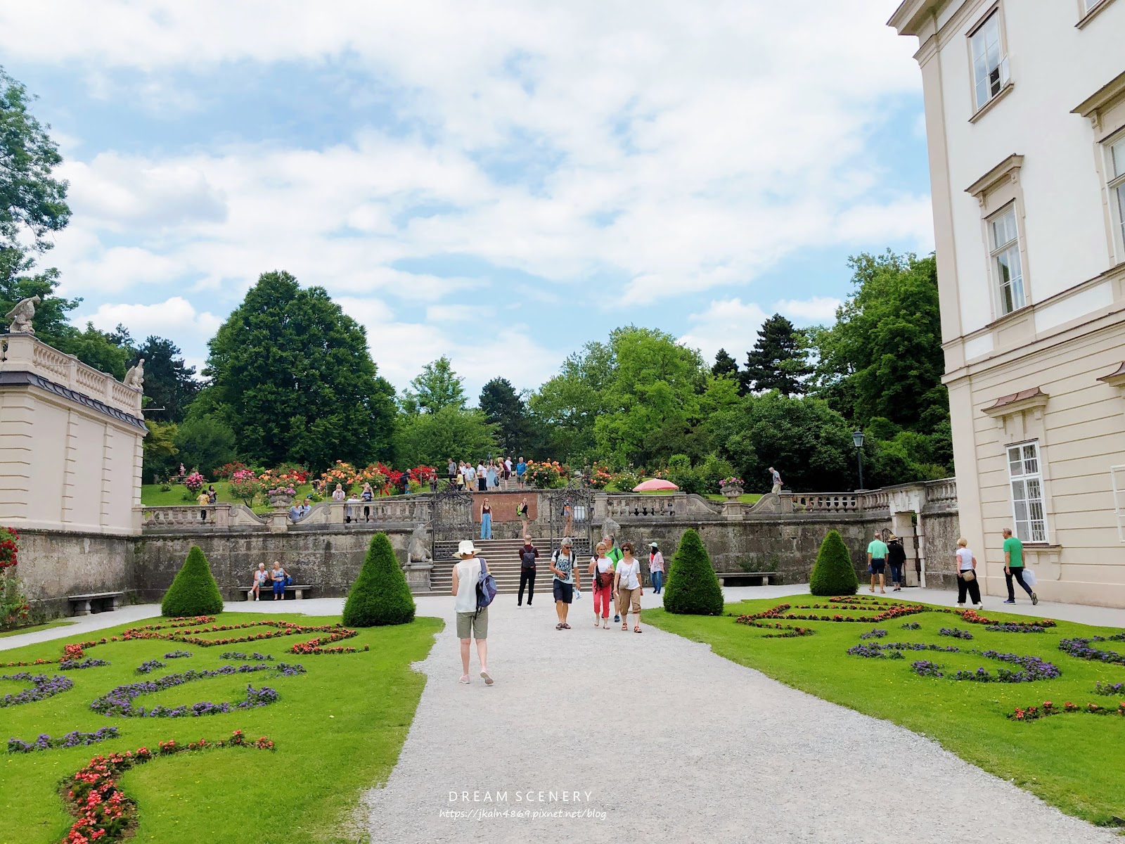 【奧地利-Salzburg】薩爾斯堡舊城區景點│米拉貝爾宮花