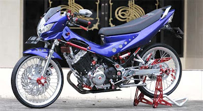 vixion modifikasi menggunakan pelek jari Satria Fu Modif Pelek Jari-Jari  modifikasi Honda beat velg jari Modifikasi pelek jari ala thailand