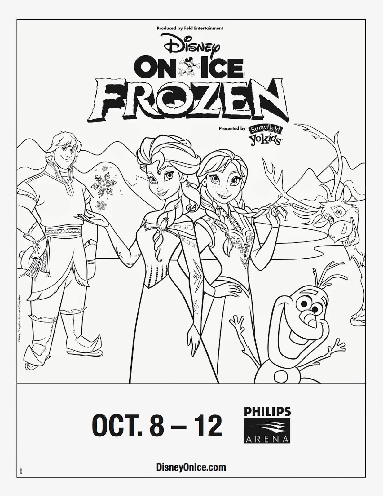 Savvy and Sassy: Disney on Ice Frozen Coloring Sheet and Trivia