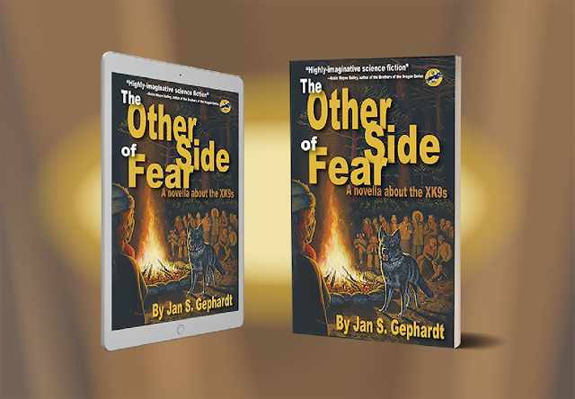 The cover of The Other Side of Fear by Jan S. Gephardt as an ebook and as a trade paperback.