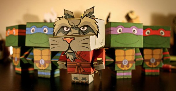 teenage mutant ninja turles papercraft