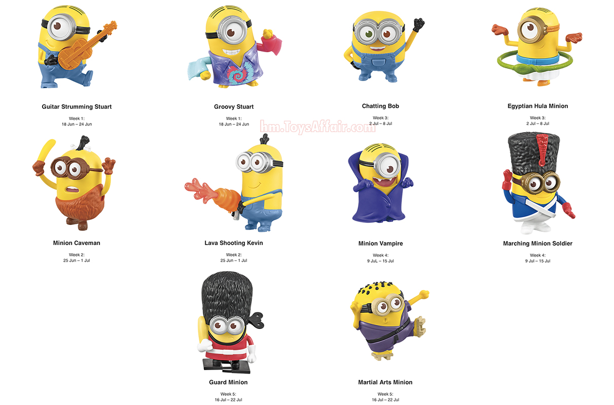 Minions Happy Meal Toys