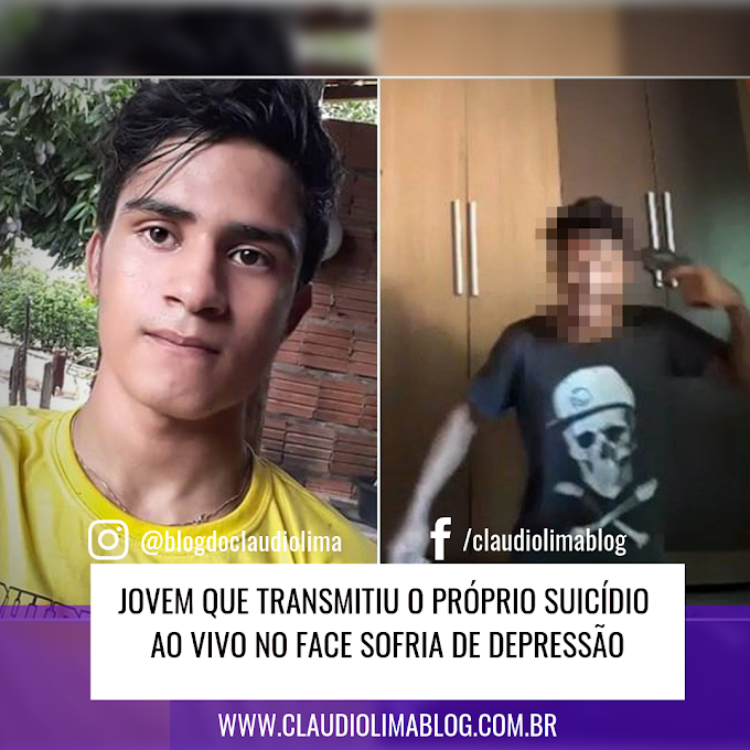 Jovem que transmitiu o próprio suicídio ao vivo no face sofria de depressão