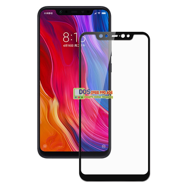 Miếng dán cường lực xiaomi mi 8 full màn