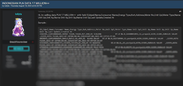 Figure 2: Old leak from 17 Million data PLN