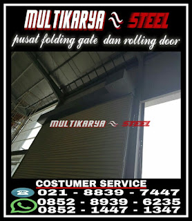 Gambar Multikaryasteel Pusat Penjualan Bahan Baku Dan Aksesories Plus Pasang Berbagai Macam Jenis Rolling Door Antara lain Rolling Door Industri Sistem Otomatis Dan Manual Harga Murah Permeter Persegi2 Terkirim Dan Terpasang untuk wilayah Sumatera, Kalimantan, Sulawesi, Surabaya, Semarang, Jogjakarta, Banten, Batam, Riau, Pekanbaru, Bali, Lombok, Ambon, Maluku, Manado, Makassar, Balikpapan, Bandung, Jakarta, Bogor, Tangerang, Bekasi, Papua Dan Wilayah Indonesia lainnya