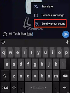 How to send silent messages on Telegram?