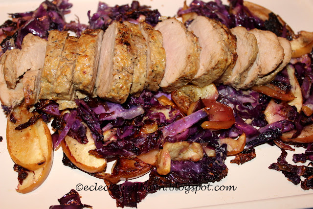 Eclectic Red Barn: Dijon Pork with Apples and Cabbage