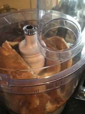 mackerel fillets in food processor to make pate or dip