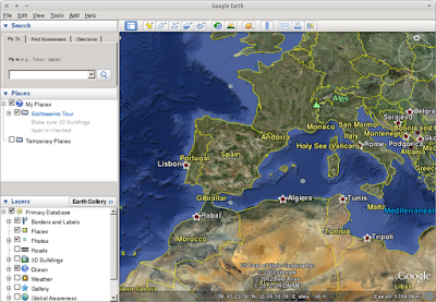 Google Earth running on Xubuntu 12.04