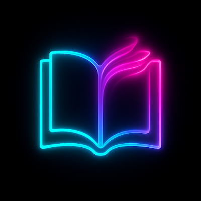 Book logo neon sign
