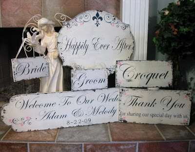 Shabby Chic Signage with a