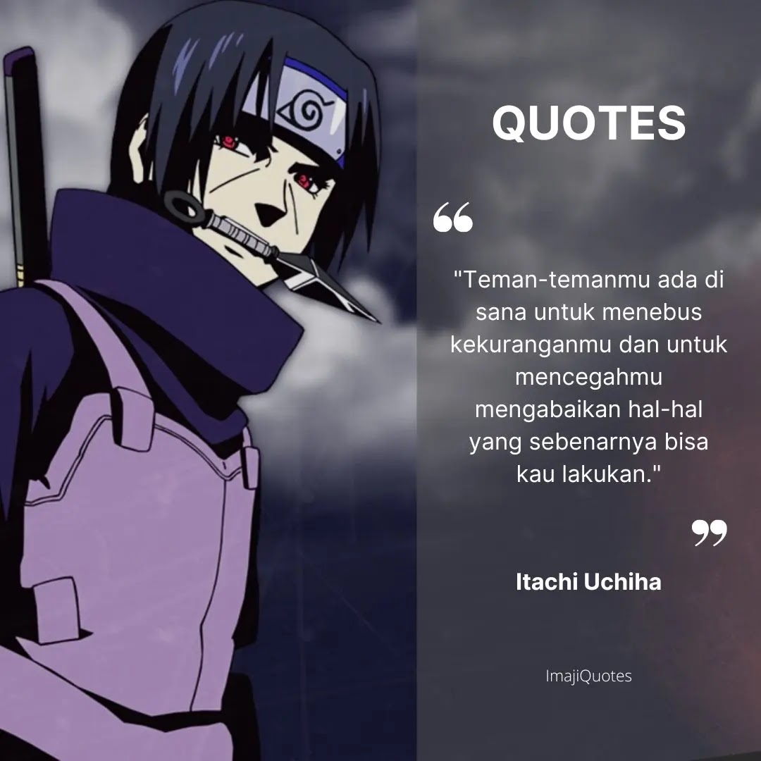 Kata Bijak Itachi Uchiha (Naruto)