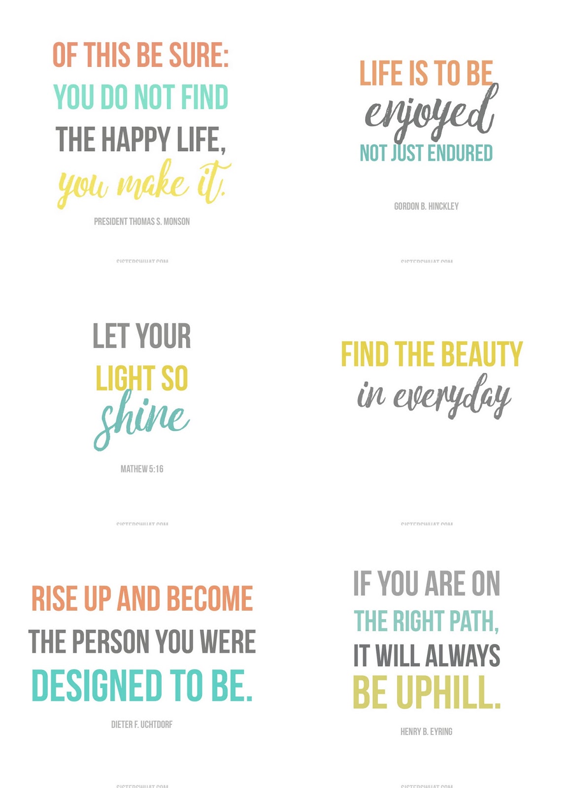 inspirational quotes free printables sisters what