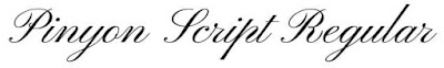 Pinyon font