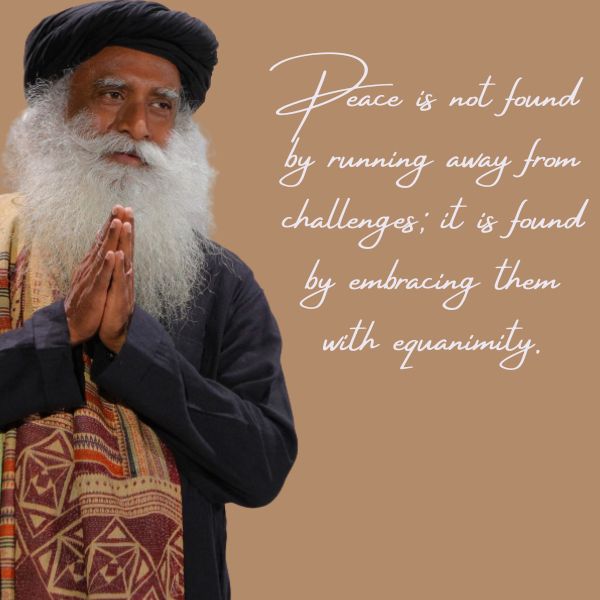 sadhguru quotes on Peace