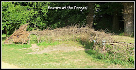 Willow dragon sculpture, the Vyne, National Trust