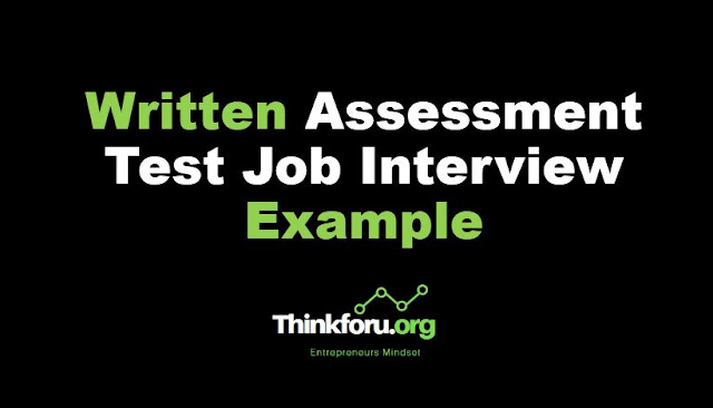 Cover Image of Written Assessment Test Job Interview Example