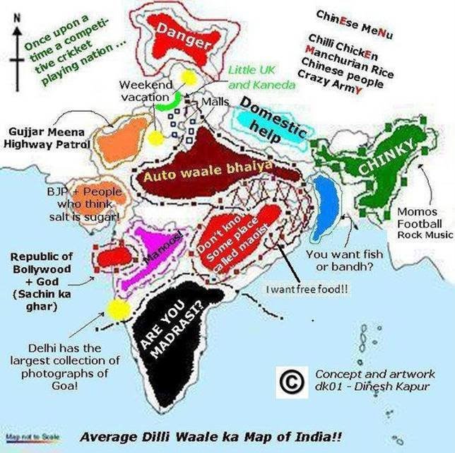 Funny INDIAN MAP