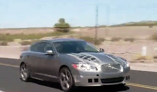 Jaguar XF-R caught on tape