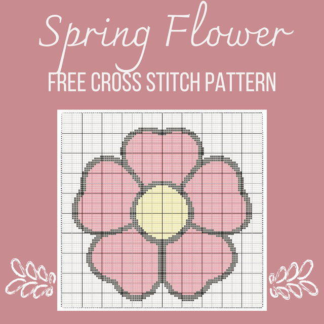 Spring flower - free cross stitch pattern