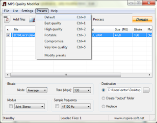 mp3 quality modifier preset Meningkatkan Kualitas MP3 Dengan MP3 Quality Modifier