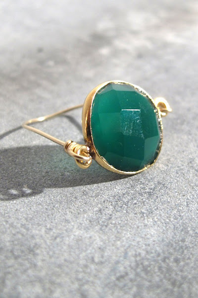 Bague onyx vert Louise Hendricks Nora