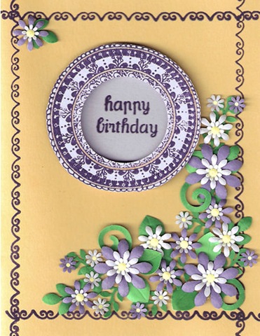 border designs for birthday cards. The outer order stamp is from