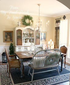 DIY Wood Planked Table Top- Farmhouse DIning Room Table- From My Front Porch To Yours