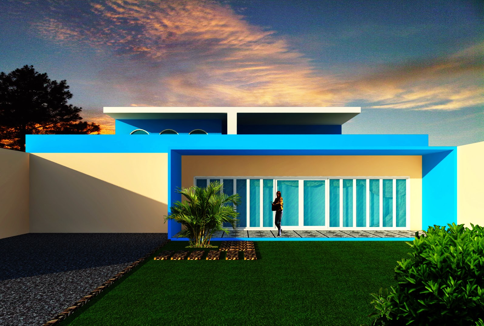 Desain Rumah  Mewah  Modern 2 Lantai Bentuk  Kapal Griya Inspiratif