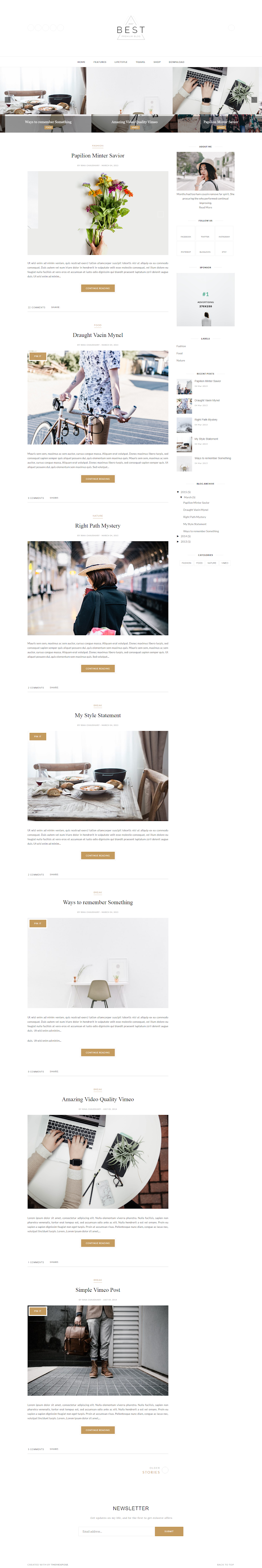 Best Clean Blogger Theme - Download Premium Free