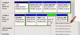 cara membuat partisi harddisk