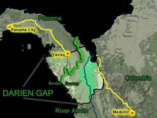 the darien gap trek,trekking in panama,trekking in central america,trekking in columbia,toughest trek,best trek