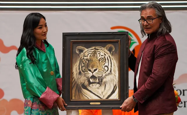 The Queen of Bhutan attended the opening of the Sustainable Finance for Tiger Landscapes Conference