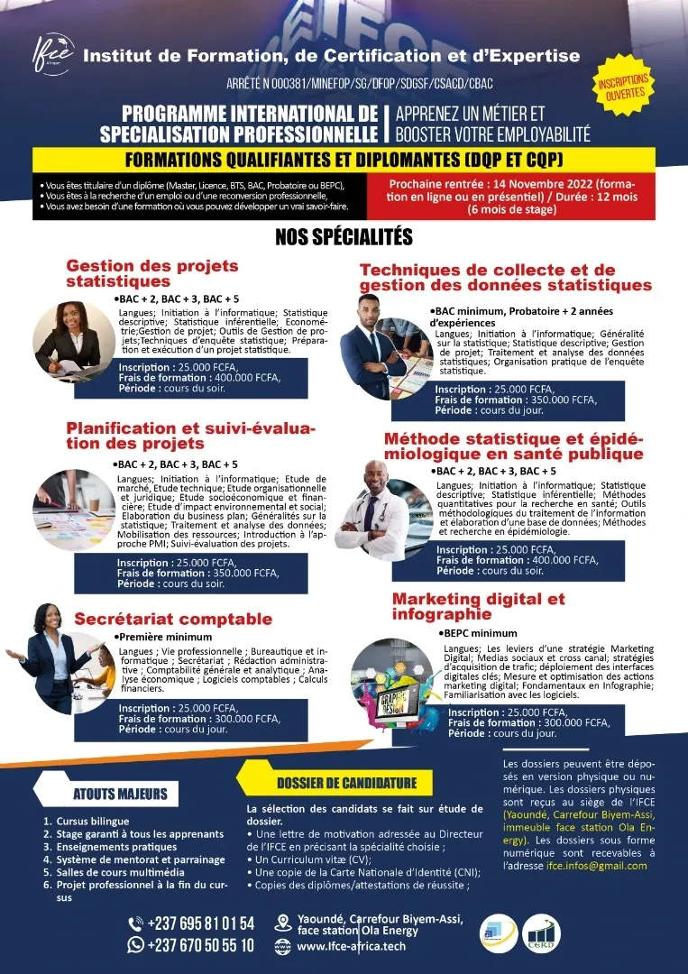 Programme International de Spécialisation Professionnelle - IFCFE