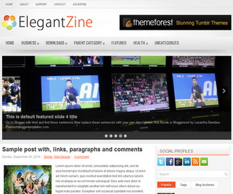 ElegantZine 2 Column Blogger Template