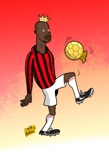 George Weah cartoon caricature