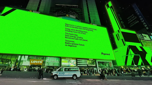 Algorand Time Square Green