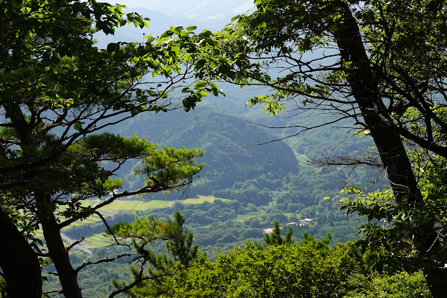 鳥取県西伯郡大山町坊領　佐摩山の山頂の眺望