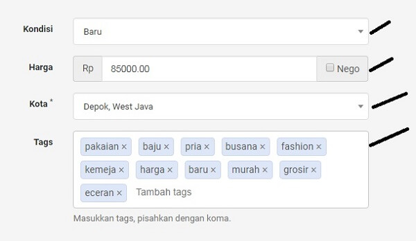 Gambar Tentukan Harga Dan Kondisi Barang