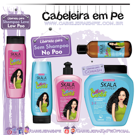 Shampoo (Low Poo) Condicionador, Gel Líquido, Óleo e Multifuncional (Liberados para No Poo) Mais Cachos - Skala