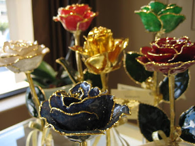 24K Gold Roses