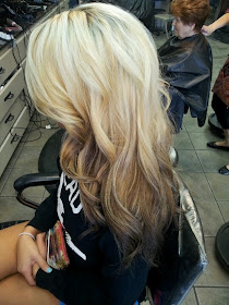 Reverse Ombre with Blonde Hair