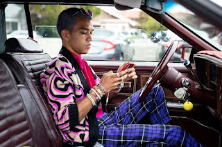 Picture of Duilia Setacci's son Justice sitting inside the car