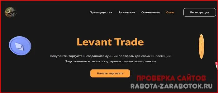 [Мошенники] levanttrade.net – Отзывы, развод, обман! Брокер Levant Trade мошенник