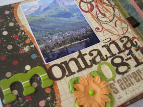 Scrapbooking álbum montaña